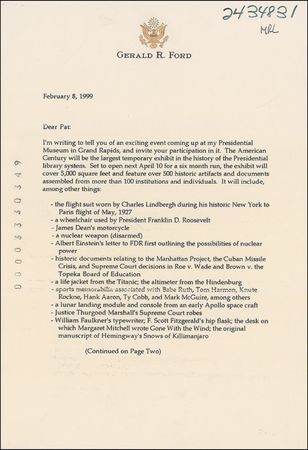 Lot #58 Gerald Ford - Image 1