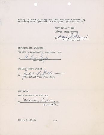 Lot #886 Richard Rodgers Signed Document - Image 2