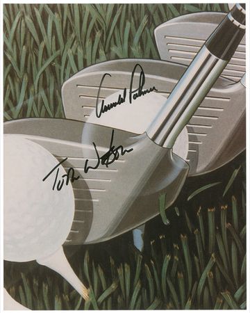 Lot #1529 Palmer, Nicklaus, and Watson Signed Photographs - Image 2