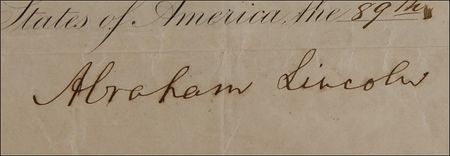 Lot #90 Abraham Lincoln: During a lull on the Petersburg and Atlanta front, Lincoln appoints a Prussian consul to Pennsylvania - Image 2