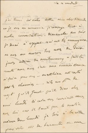Lot #649 Madame de Stael: ?I would like not to live anymore as it is too hard to carry on? - Image 2