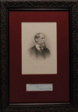 Lot #561. Charles Dickens Signature