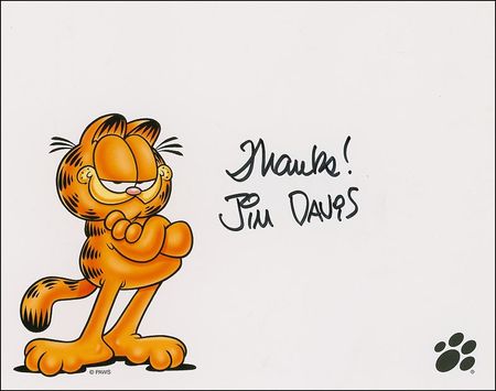Lot #676 Jim Davis Signed Photograph and Letter - Image 2