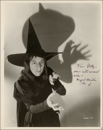 Lot #1312 Wizard of Oz: Margaret Hamilton: “This is actually a make-up still…You can see the extra ‘rubber’ nose” - Image 1