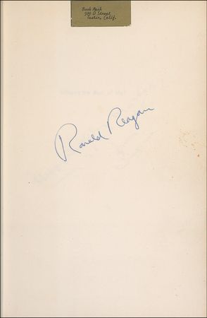 Lot #122 Ronald Reagan Book - Image 1