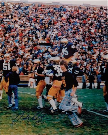 Lot #1548 Dan ‘Rudy’ Ruettiger Signed Photographs - Image 2