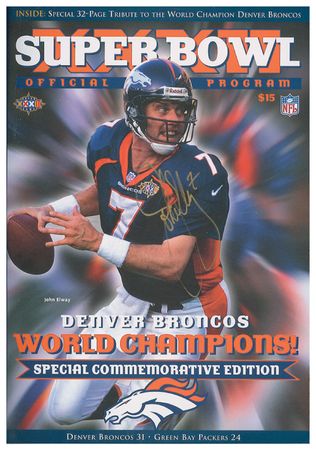 Lot #1392 John Elway Program - Image 1