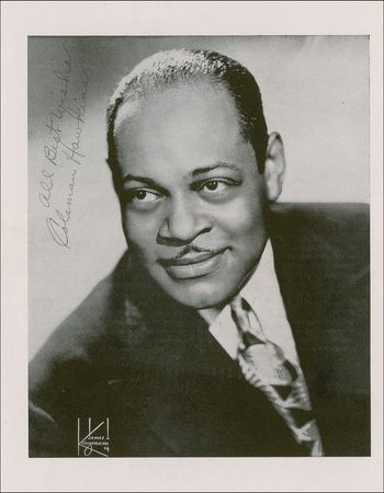 Lot #800 Coleman Hawkins Signed Photograph - Image 1