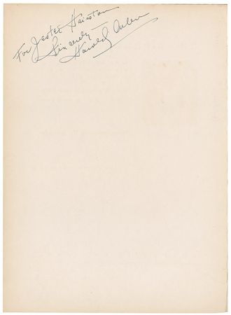 Lot #725 Harold Arlen Book - Image 1