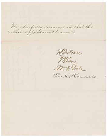 Lot #91 Abraham Lincoln: In the midst of the Battle of the Wilderness, Lincoln forwards a military appointment - Image 4
