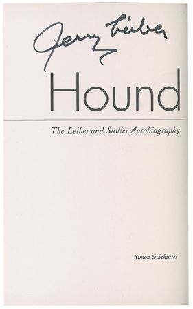 Lot #832 Jerry Lieber and Mike Stoller Book - Image 1