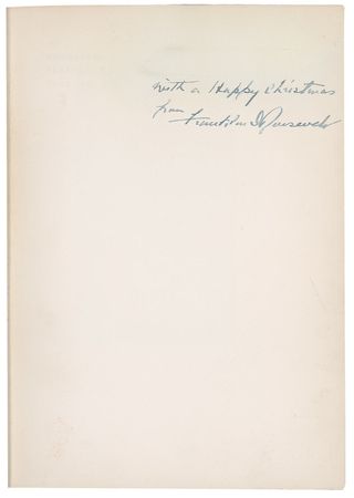 Lot #139 Franklin D. Roosevelt: In December 1941, FDR issues his collection of speeches which question his patriotic dedication in a time of dire need - Image 1