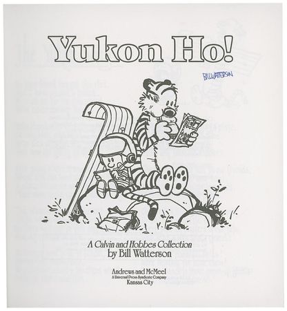 Lot #703 Bill Watterson Book - Image 1