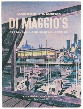 Lot #1384 Joe DiMaggio Menu - Image 1