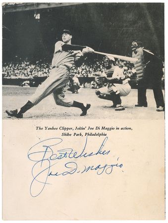Lot #1384 Joe DiMaggio Menu - Image 2