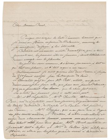 Lot #563 Alexandre Dumas, pere Signed Letter - Image 1