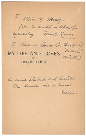 Lot #581 Frank Harris Book - Image 1