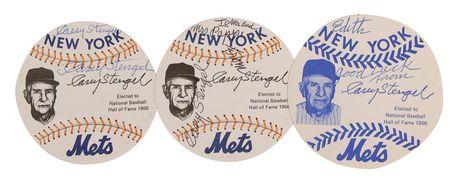 Lot #1569 Casey Stengel Photograph Balls - Image 1