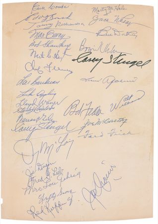 Lot #1337 Baseball: Stellar collection of Hall of Famers, plus “Mrs. Lou Gehrig” - Image 2