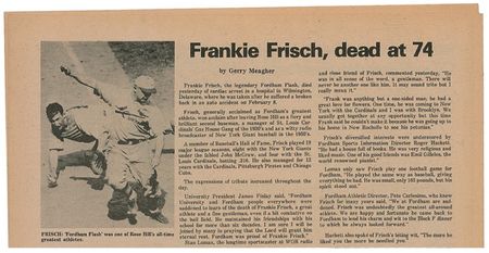 Lot #1410 Frank Frisch - Image 2