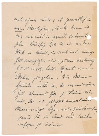 Lot #706 Engelbert Humperdinck: ? I think the ?Tempest? could in this form indeed be suited to an operatic work? - Image 2