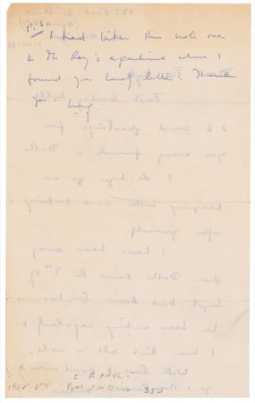 Lot #254 Indira Gandhi: Scarce handwritten letter from India‘s first female leader - Image 2