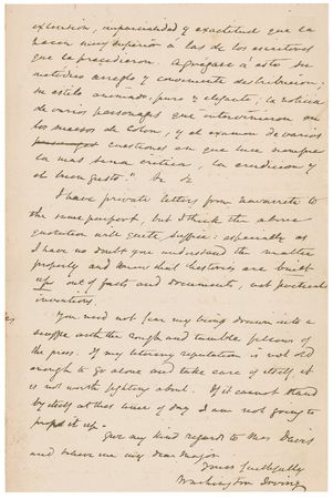 Lot #594 Washington Irving: 