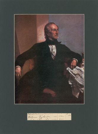 Lot #165 John Tyler Signature - Image 1