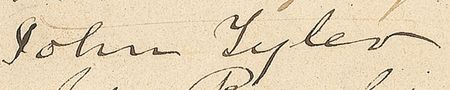 Lot #165 John Tyler Signature - Image 2