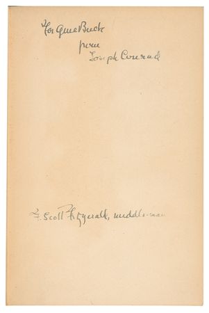 Lot #564 F. Scott Fitzgerald: Fitzgerald acts as ?middle-man? for celebrated author, Joseph Conrad - Image 1