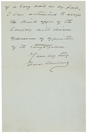 Lot #29 Grover Cleveland: Cleveland ponders a telegraph line to Gray Gables - Image 3