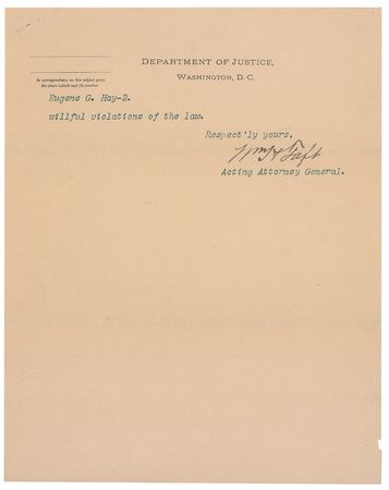 Lot #151 William H. Taft: Taft says that ignorance of the law is an excuse - Image 2