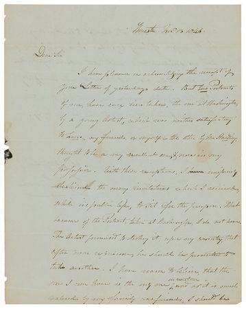 Lot #310 Levi Lincoln, Jr Handwritten Letter Signed - Image 1