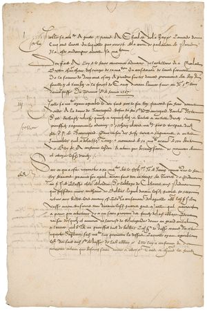 Lot #290 King Charles IX: Charles IX, puppet king to his mother Catherine de Medici, fans the fuel of religious war - Image 2