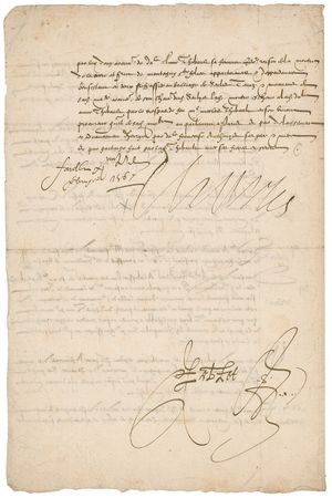 Lot #290 King Charles IX: Charles IX, puppet king to his mother Catherine de Medici, fans the fuel of religious war - Image 4