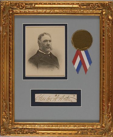 Lot #5 Chester A. Arthur Signature