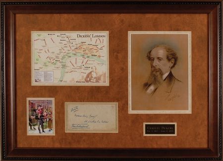 Lot #562. Charles Dickens Hand-Addressed and Signed Envelope