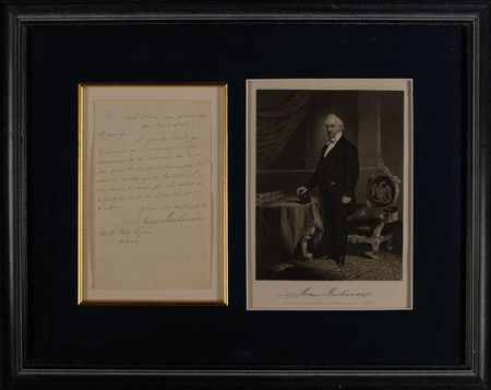 Lot #9 James Buchanan Handwritten Letter Signed