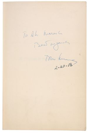 Lot #88 John F. Kennedy: JFK signs his Pulitzer Prize-winning Profiles in Courage - Image 1