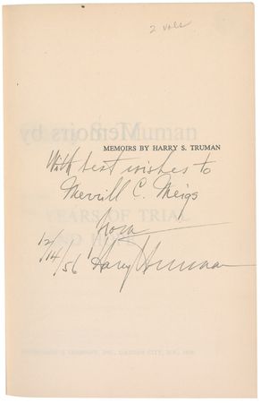 Lot #164 Harry S. Truman Book - Image 1