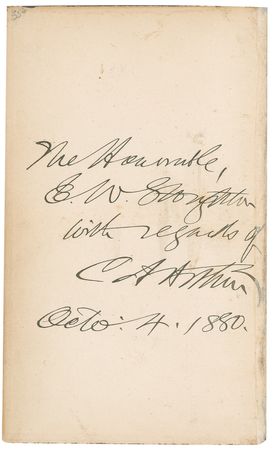 Lot #7 Chester A. Arthur Book