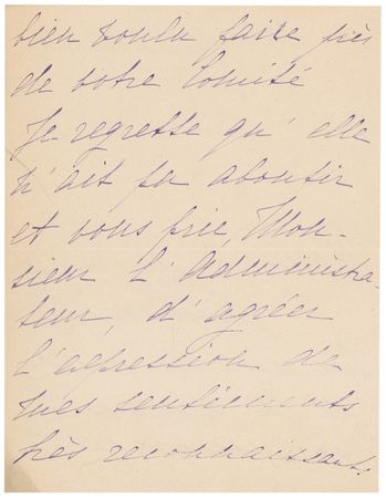 Lot #1257 Ida Rubinstein Handwritten Letter Signed - Image 2