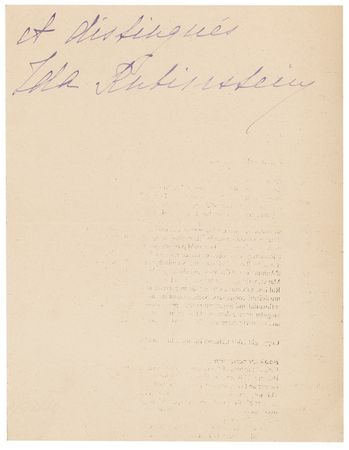 Lot #1257 Ida Rubinstein Handwritten Letter Signed - Image 3