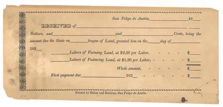 Lot #29 Austin Colony Imprint