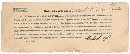 Lot #31 Stephen F. Austin
