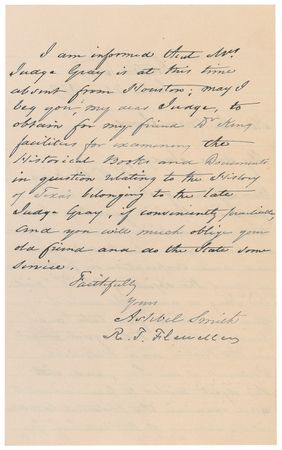 Lot #208 Ashbel Smith and Anson C. Jones - Image 2