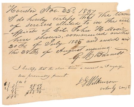 Lot #77 Texas Declaration of Independence Signers - Image 1