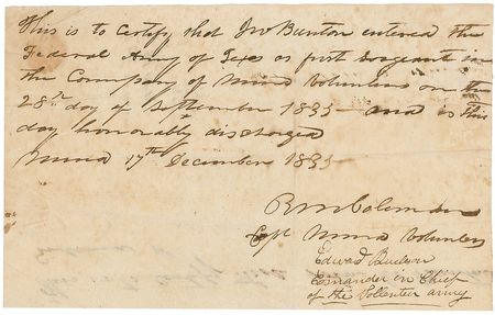 Lot #77 Texas Declaration of Independence Signers - Image 10
