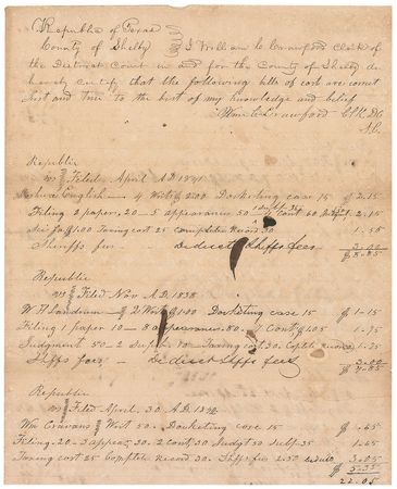 Lot #77 Texas Declaration of Independence Signers - Image 13