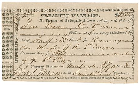 Lot #77 Texas Declaration of Independence Signers - Image 19